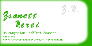 zsanett merei business card